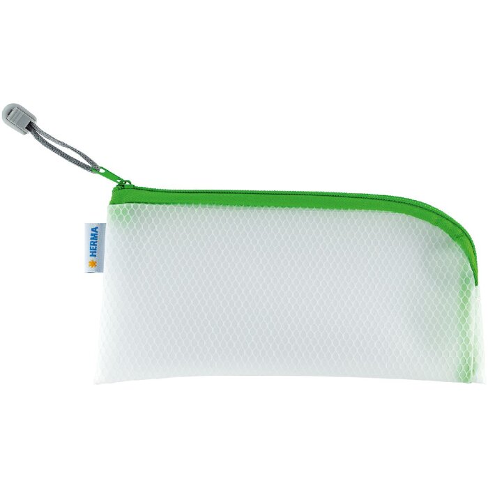 HERMA 20004 Bolsa universal 23x11cm Cremallera de esquina verde