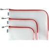 HERMA 20008 Bolsillo universal A5 26x20cm cierre cremallera rojo