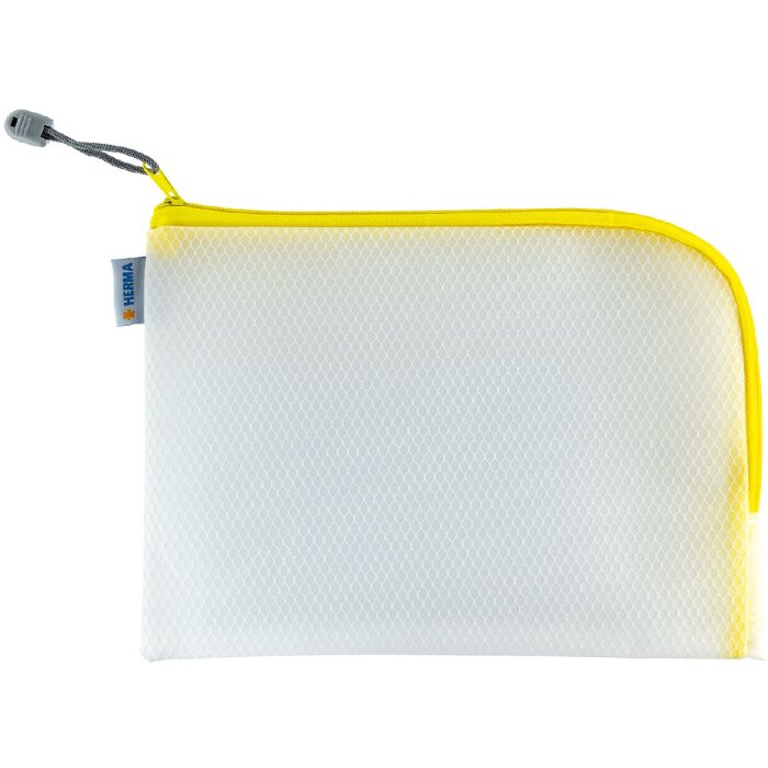 HERMA 20011 Bolsillo universal A5 26x20cm Amarillo cierre cremallera