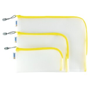 HERMA 20011 Bolsillo universal A5 26x20cm Amarillo cierre cremallera