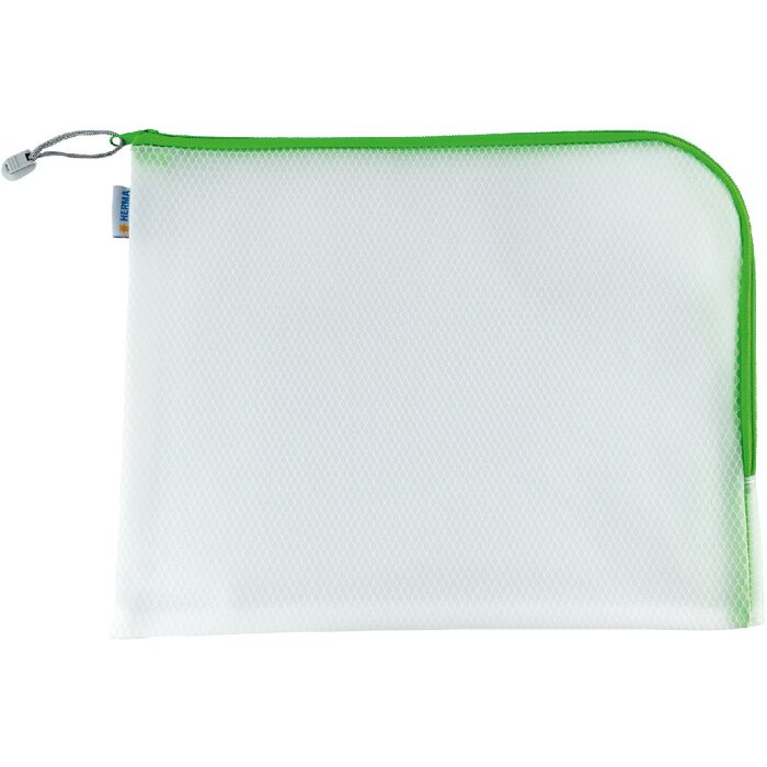 HERMA 20016 Bolsillo universal A4+ 36x28cm cierre cremallera verde