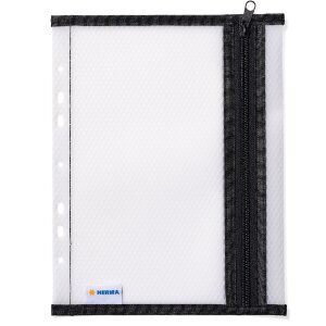 HERMA 20029 Carpeta bolsillo A5 negra con cremallera...
