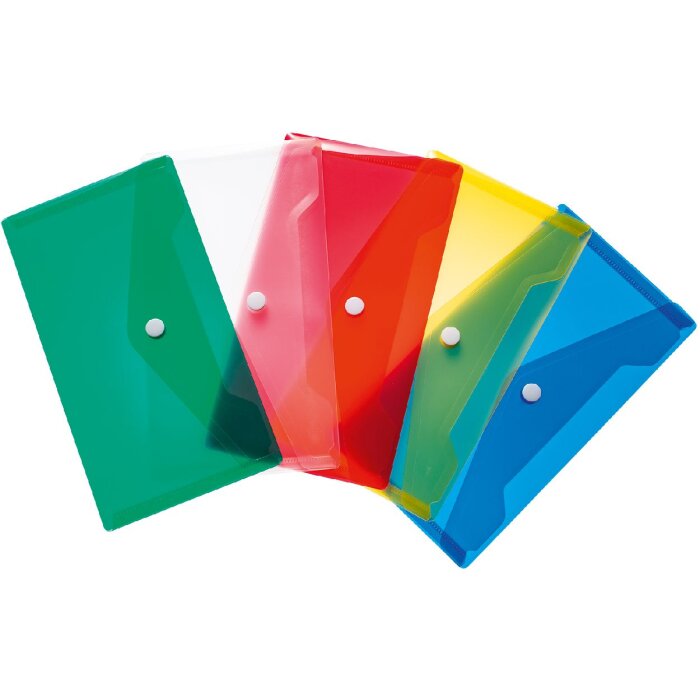 HERMA 20031 Billeteros DIN largo 22x12cm PP colores estándar lote de 5