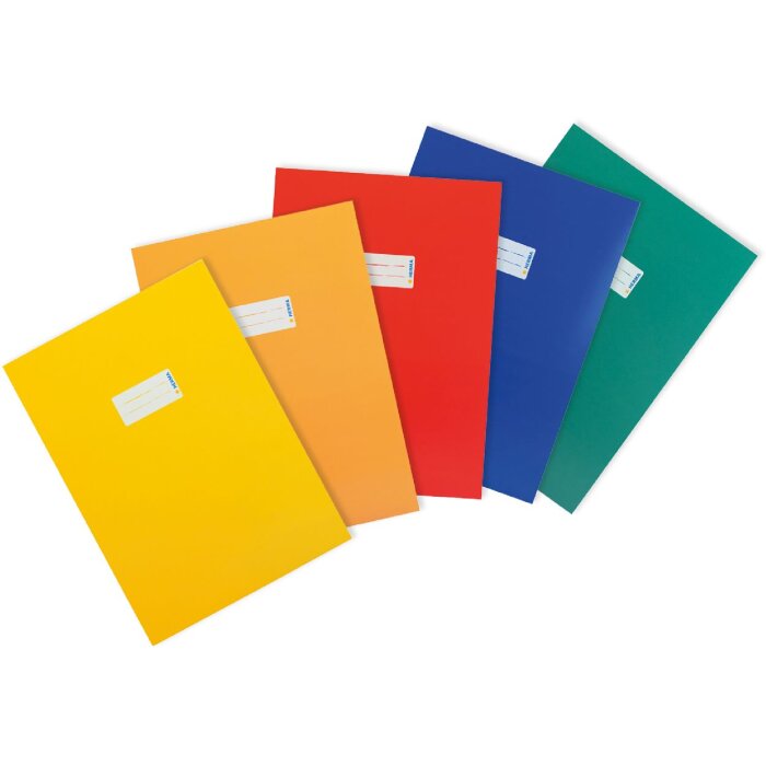 HERMA 20227 Juego de 5 protectores de librillos de cartón A4 surtidos