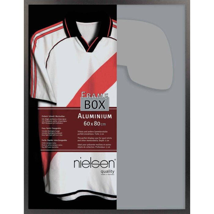 Marco desmontable de aluminio Nielsen Frame Box II negro mate 60x80 cm