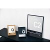 Nielsen Marco de aluminio C2 estructura negro mate 21x29,7 cm cristal acrílico