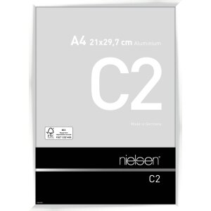Nielsen Marco de aluminio C2 blanco brillante 21x29,7 cm...