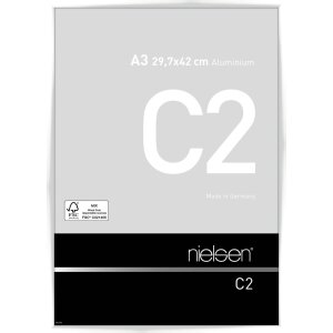 Nielsen Marco de aluminio C2 blanco brillante 29,7x42 cm...