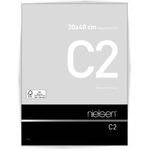 Nielsen Marco de Aluminio C2 Blanco Brillante 30x40 cm...