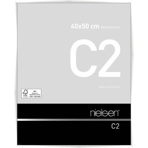 Nielsen Marco de aluminio C2 blanco brillante 40x50 cm...