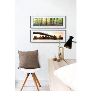 Nielsen Marco de aluminio C2 estructura plata mate 42x59,4 cm cristal acrílico