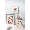 Nielsen Marco de aluminio C2 estructura gris mate 50x70 cm cristal acrílico