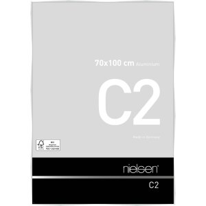 Nielsen Marco de aluminio C2 blanco brillo 70x100 cm...