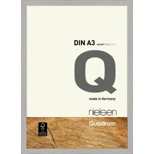 Nielsen marco de madera con clip Quadrum 29,7x42 cm gris...