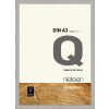 Nielsen marco de madera con clip Quadrum 29,7x42 cm gris cemento
