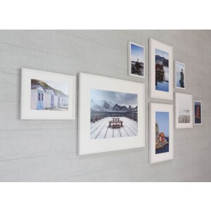 Marco de madera con clip Nielsen Quadrum 30x40 cm gris cemento