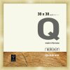 Marco a presión de madera Nielsen Quadrum 30x30 cm dorado