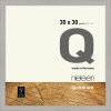 Marco de madera con clip Nielsen Quadrum 30x30 cm gris cemento