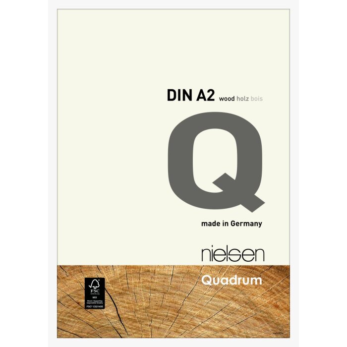 Nielsen Quadrum marco de madera 42x59,4 cm blanco cristal estándar DIN A2