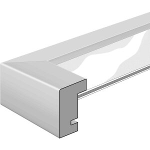 Nielsen Marco de madera a presión Quadrum 40x40 cm blanco opaco