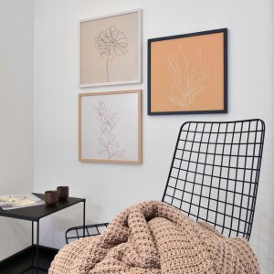 Nielsen Marco de madera a presión Quadrum 40x40 cm blanco opaco