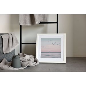 Nielsen Marco de madera a presión Quadrum 40x40 cm blanco opaco