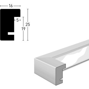 Nielsen Marco Cambiador de Madera Quadrum 40x60 cm negro cuervo