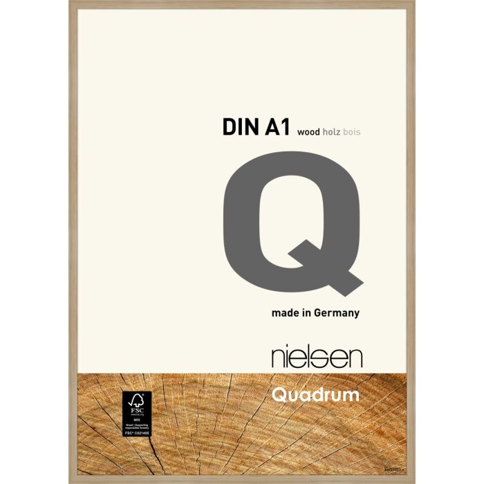 Nielsen Marco de madera Quadrum 59,4x84,1 cm roble natural
