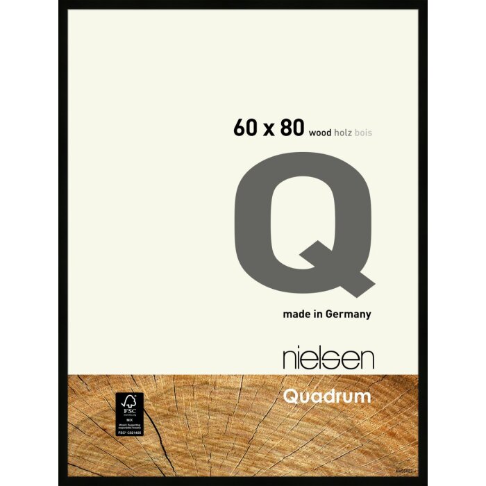 Nielsen Marco de madera a presión Quadrum 60x80 cm negro