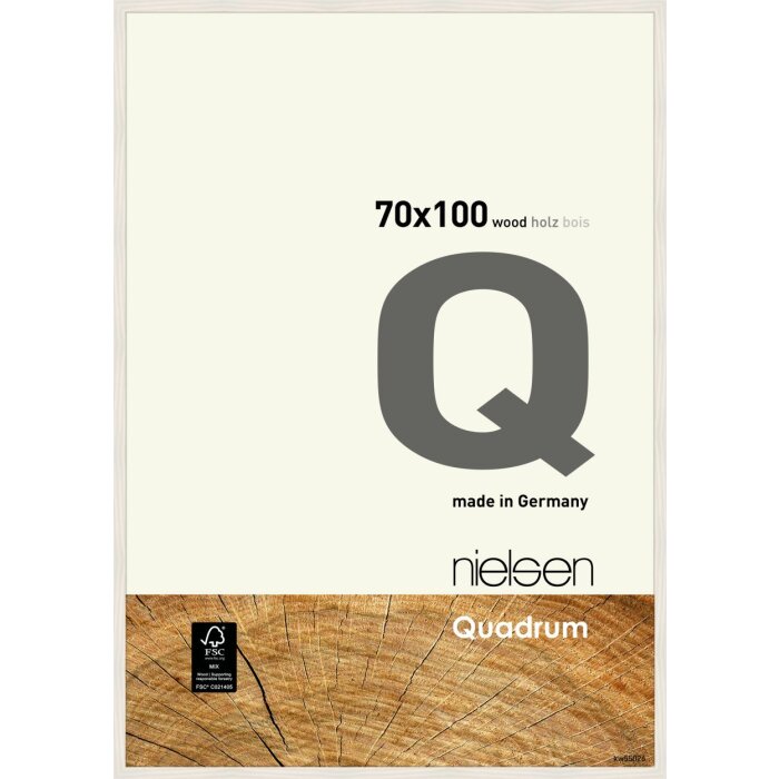 Nielsen Cambiador de Madera Quadrum 70x100 cm blanco