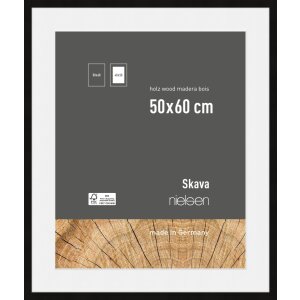 Marco de madera Nielsen Skava negro 50x60 cm con...