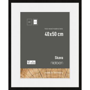 Marco de madera Nielsen Skava negro 40x50 cm incl....