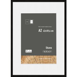 Marco de madera Nielsen Skava negro 42x59,4 cm con...