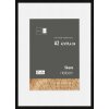 Marco de madera Nielsen Skava negro 42x59,4 cm con passepartout 29,7x42 cm