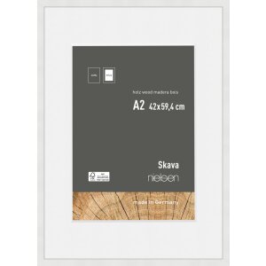 Marco de madera Nielsen Skava blanco 42x59,4 cm con...