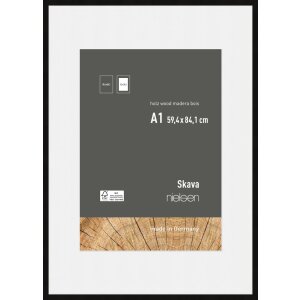Marco de madera Nielsen Skava negro 59,4x84,1 cm con...