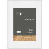Marco de madera Nielsen Skava blanco 59,4x84,1 cm con passepartout 42x59,4 cm