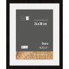Marco de madera Nielsen Skava negro 24x30 cm con Passepartout 18x24 cm