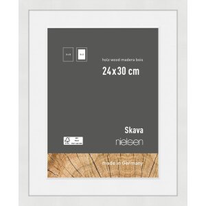 Marco de madera Nielsen Skava Blanco 24x30 cm con...