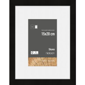 Marco de madera Nielsen Skava Negro 15x20 cm con...