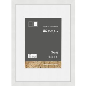 Marco de madera Nielsen Skava Blanco 21x29,7 cm con...