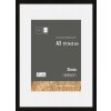 Marco de madera Nielsen Skava negro 29,x7x42 cm con passepartout 21x29,7 cm