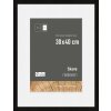 Marco de madera Nielsen Skava negro 30x40 cm con paspartú 21x29,7 cm