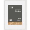 Marco de madera Nielsen Skava blanco 30x40 cm con paspartú 21x29,7 cm