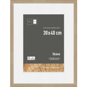 Marco de madera Nielsen roble Skava 30x40 cm con...