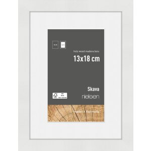 Marco de madera Nielsen Skava Blanco 13x18 cm con...