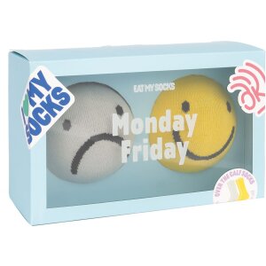 EatMySocks paquete doble de calcetines largos Lunes Viernes