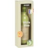 EatMySocks Crew calcetines vino blanco caja de regalo botella mirada 1 par