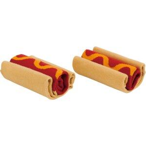 EatMySocks Calcetines Hot Dog Divertida idea de regalo calcetines de pantorrilla mezcla de algodón 1 par