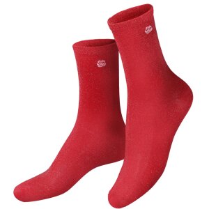 EatMySocks Calcetines Cortos Pretty Rose Red 100%...